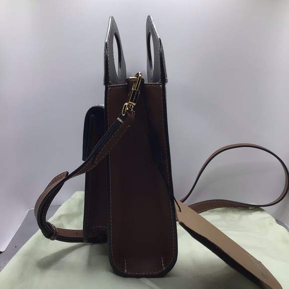 BURBERRY, HORSEFERRY, NWT, POCKET TOTE, MINI, MADE IN ITALY - Picture 8 of 16